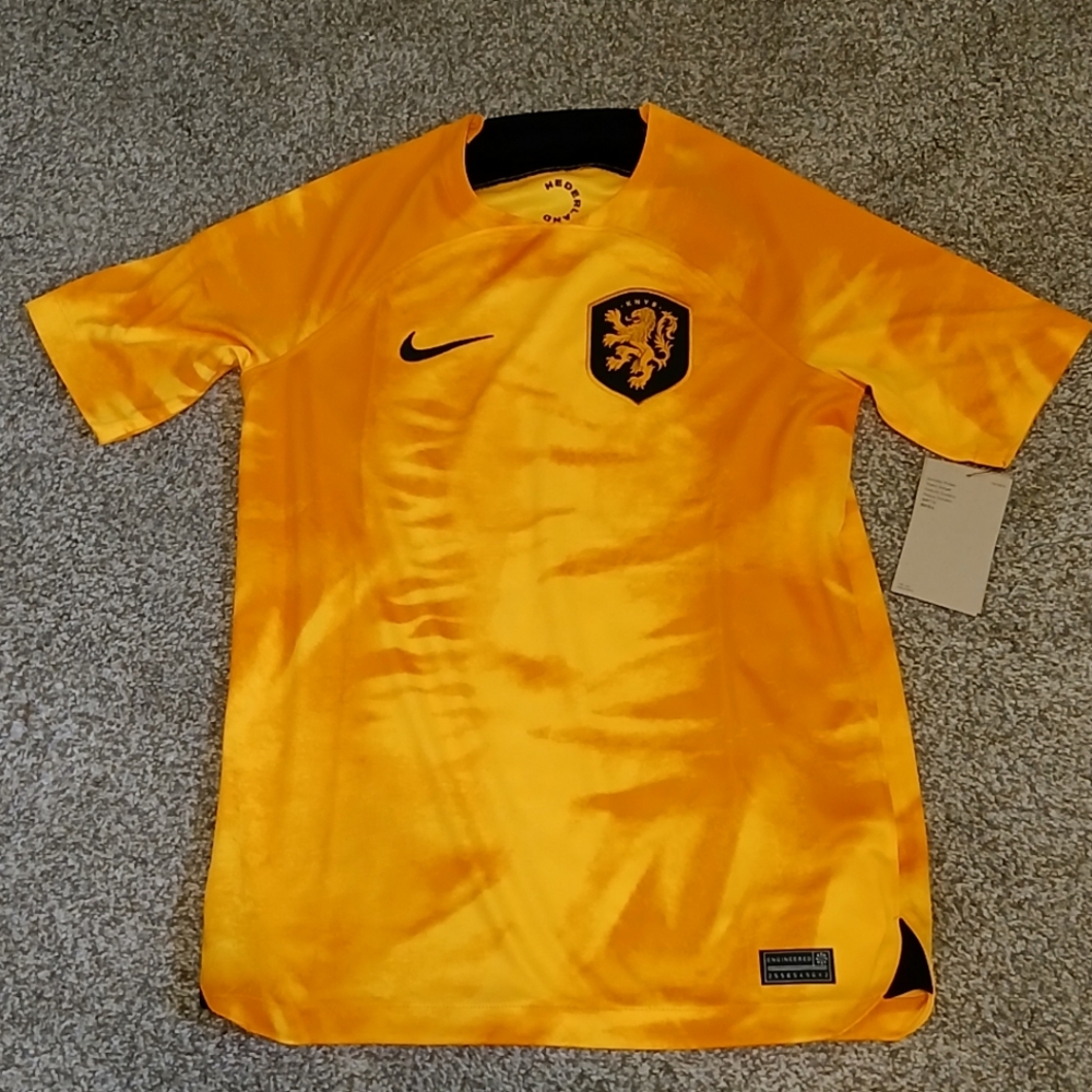 Nike Dri Fit Netherlands Unisex Authentic Home Soccer Jersey Size Large (NWT)